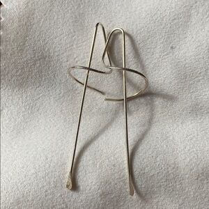 Silver costume earrings